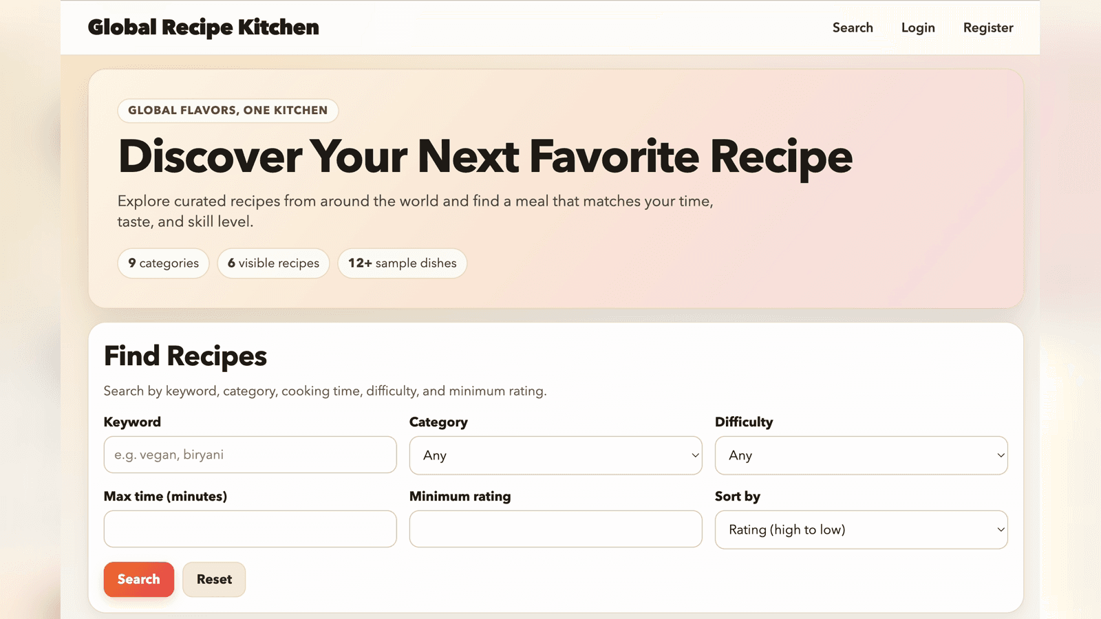 本地美食发现平台